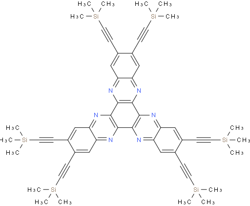 2,3,8,9,14,15-hexakis((trimethylsilyl)ethynyl)diquinoxalino[2,3-a:2',3'-c]phenazine