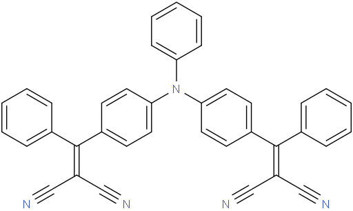 2,2'-(((phenylazanediyl)bis(4,1-phenylene))bis(phenylmethaneylylidene))dimalononitrile