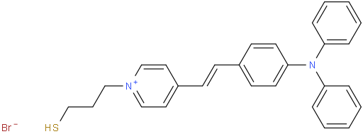 (E)-4-(4-(diphenylamino)styryl)-1-(3-mercaptopropyl)pyridin-1-ium bromide