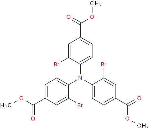 trimethyl 4,4',4''-nitrilotris(3-bromobenzoate)