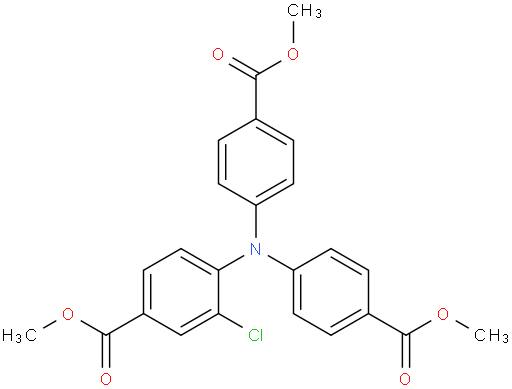 dimethyl 4,4'-((2-chloro-4-(methoxycarbonyl)phenyl)azanediyl)dibenzoate