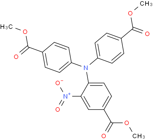 dimethyl 4,4'-((4-(methoxycarbonyl)-2-nitrophenyl)azanediyl)dibenzoate