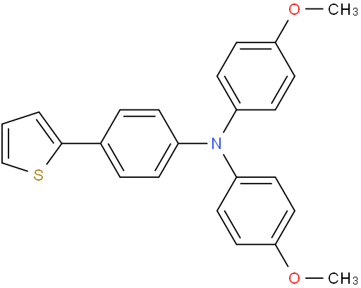 4-methoxy-N-(4-methoxyphenyl)-N-(4-(thiophen-2-yl)phenyl)aniline