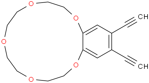 15,16-diethynyl-2,3,5,6,8,9,11,12-octahydrobenzo[b][1,4,7,10,13]pentaoxacyclopentadecine