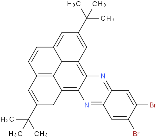 11,12-dibromo-2,7-di-tert-butyl-1,5a1-dihydrophenanthro[4,5-abc]phenazine