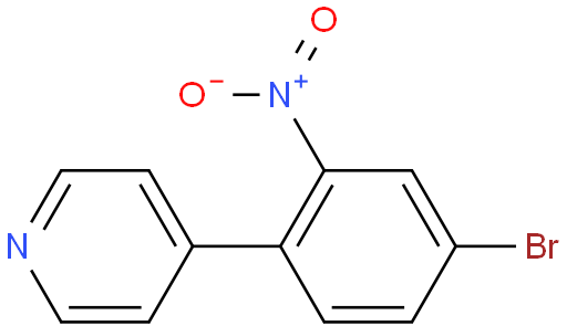 4-(4-bromo-2-nitrophenyl)pyridine
