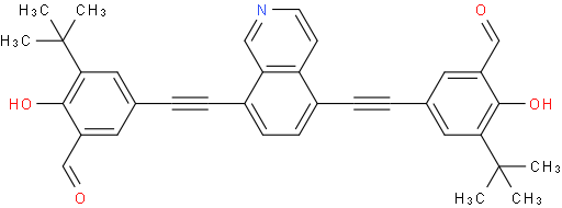 5,5'-(isoquinoline-5,8-diylbis(ethyne-2,1-diyl))bis(3-(tert-butyl)-2-hydroxybenzaldehyde)