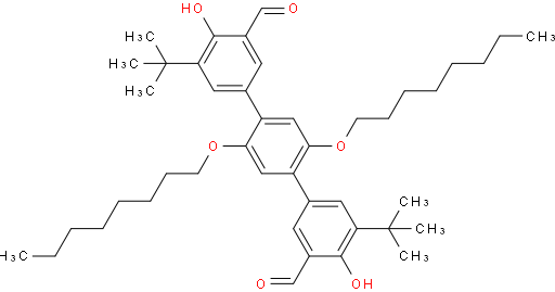 5,5''-di-tert-butyl-4,4''-dihydroxy-2',5'-bis(octyloxy)-[1,1':4',1''-terphenyl]-3,3''-dicarbaldehyde