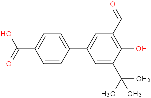 3'-叔丁基-4'-羟基-5'-甲酰基联苯-4-甲酸