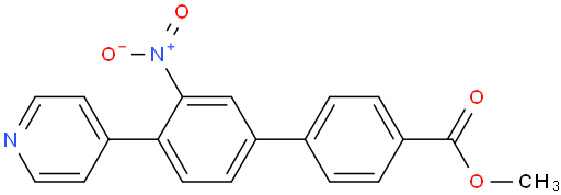 methyl 3'-nitro-4'-(pyridin-4-yl)-[1,1'-biphenyl]-4-carboxylate