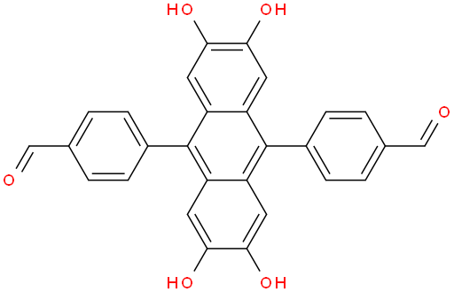 4,4'-(2,3,6,7-tetrahydroxyanthracene-9,10-diyl)dibenzaldehyde