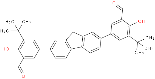 5,5'-(9H-fluorene-2,7-diyl)bis(3-(tert-butyl)-2-hydroxybenzaldehyde)