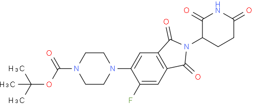 tert-butyl 4-(2-(2,6-dioxopiperidin-3-yl)-6-fluoro-1,3-dioxoisoindolin-5-yl)piperazine-1-carboxylate