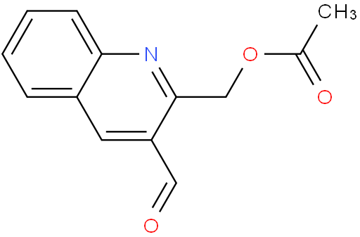 (3-formylquinolin-2-yl)methyl acetate