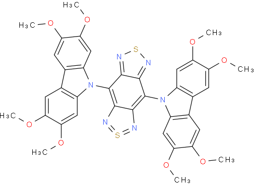 4,7-bis(2,3,6,7-tetramethoxy-9H-carbazol-9-yl)benzo[1,2-c:4,5-c']bis([1,2,5]thiadi  azole)