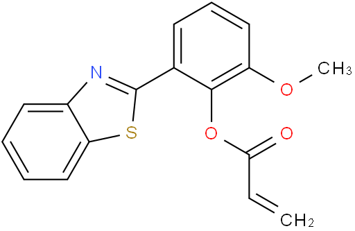 2-(benzo[d]thiazol-2-yl)-6-methoxyphenyl acrylate