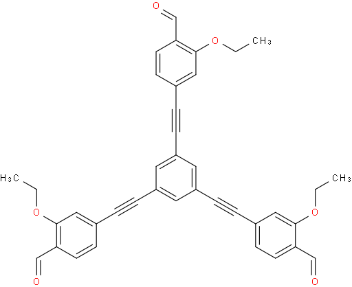 4,4',4''-(benzene-1,3,5-triyltris(ethyne-2,1-diyl))tris(2-ethoxybenzaldehyde)