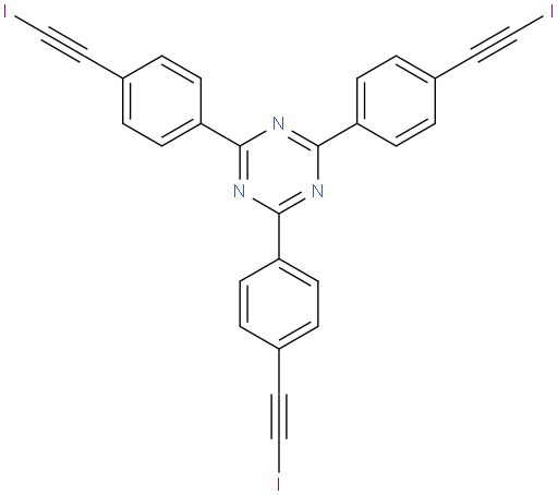 2,4,6-tris(4-(iodoethynyl)phenyl)-1,3,5-triazine