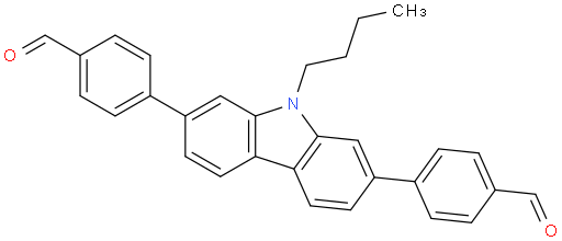 4,4'-(9-butyl-9H-carbazole-2,7-diyl)dibenzaldehyde