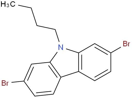 2,7-二溴-9-丁基-9H-咔唑