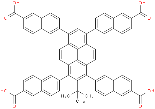 6,6',6'',6'''-(2-(tert-butyl)pyrene-1,3,6,8-tetrayl)tetrakis(2-naphthoic acid)