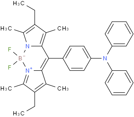 4-(2,8-diethyl-5,5-difluoro-1,3,7,9-tetramethyl-5H-4l4,5l4-dipyrrolo[1,2-c:2',1'-f][1,3,2]diazaborinin-10-yl)-N,N-diphenylaniline