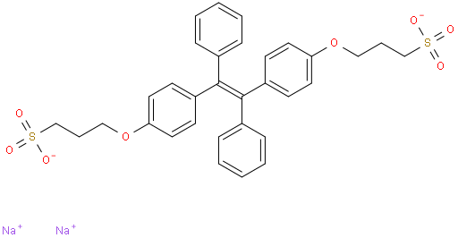 sodium (E)-3,3'-(((1,2-diphenylethene-1,2-diyl)bis(4,1-phenylene))bis(oxy))bis(propane-1-sulfonate)