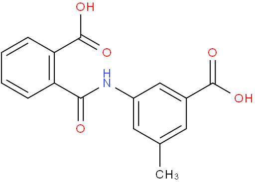 3-(2-carboxybenzamido)-5-methylbenzoic acid