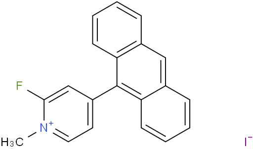 4-(anthracen-9-yl)-2-fluoro-1-methylpyridin-1-ium iodide