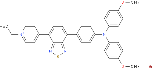 4-(7-(4-(bis(4-methoxyphenyl)amino)phenyl)benzo[c][1,2,5]thiadiazol-4-yl)-1-ethylpyridin-1-ium bromide