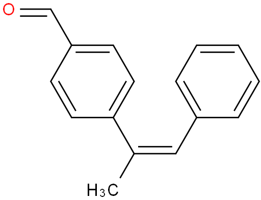 (Z)-4-(1-phenylprop-1-en-2-yl)benzaldehyde