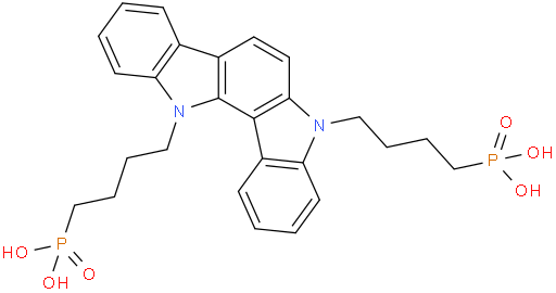 (indolo[3,2-a]carbazole-5,12-diylbis(butane-4,1-diyl))bis(phosphonic acid)