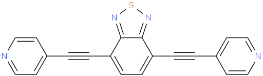 4,7-bis(pyridin-4-ylethynyl)benzo[c][1,2,5]thiadiazole