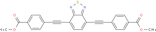 dimethyl 4,4'-(benzo[c][1,2,5]thiadiazole-4,7-diylbis(ethyne-2,1-diyl))dibenzoate