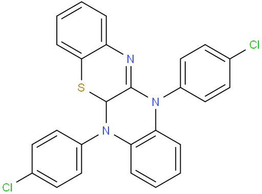 6,11-bis(4-chlorophenyl)-5a,6-dihydro-11H-benzo[5,6][1,4]thiazino[2,3-b]quinoxaline