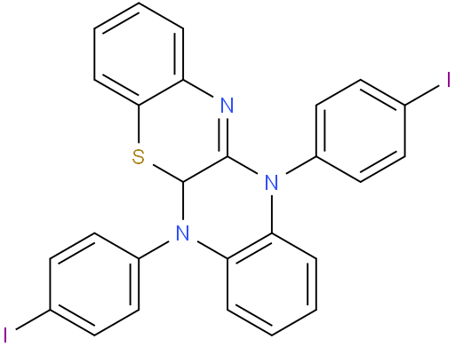 6,11-bis(4-iodophenyl)-5a,6-dihydro-11H-benzo[5,6][1,4]thiazino[2,3-b]quinoxaline
