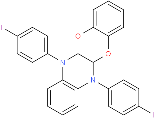 6,11-bis(4-iodophenyl)-5a,6,11,11a-tetrahydrobenzo[5,6][1,4]dioxino[2,3-b]quinoxaline