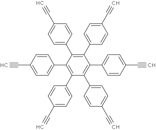 4,4''-diethynyl-3',4',5',6'-tetrakis(4-ethynylphenyl)-1,1':2',1''-terphenyl