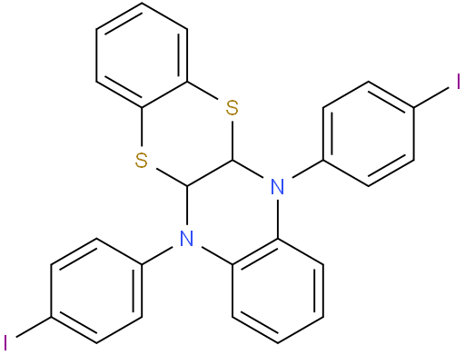 6,11-bis(4-iodophenyl)-5a,6,11,11a-tetrahydrobenzo[5,6][1,4]dithiino[2,3-b]quinoxaline