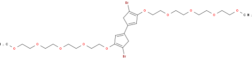 13,13'-((4,4'-dibromo-[1,1'-bi(cyclopentane)]-1,1',3,3'-tetraene-3,3'-diyl)bis(oxy))bis(2,5,8,11-tetraoxatridecane)