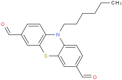 10-hexyl-10H-phenothiazine-3,7-dicarbaldehyde