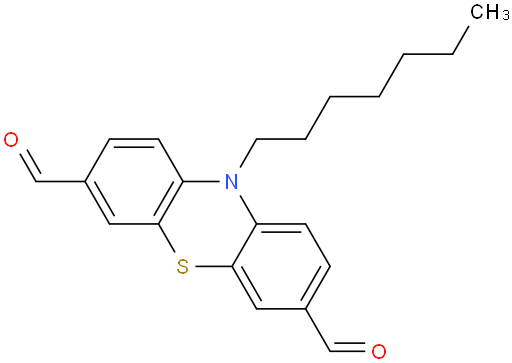 10-heptyl-10H-phenothiazine-3,7-dicarbaldehyde
