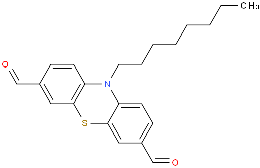 10-octyl-10H-phenothiazine-3,7-dicarbaldehyde