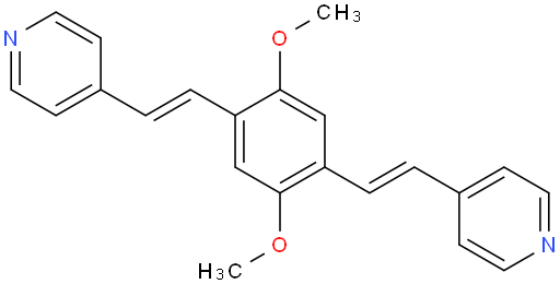 4,4'-((2,5-dimethoxy-1,4-phenylene)bis(ethene-2,1-diyl))dipyridine