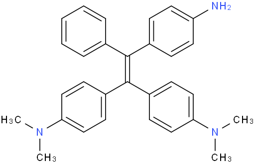 4,4'-(2-(4-aminophenyl)-2-phenylethene-1,1-diyl)bis(N,N-dimethylaniline)
