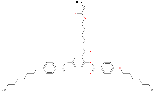 2-((4-(acryloyloxy)butoxy)carbonyl)-1,4-phenylene bis(4-(heptyloxy)benzoate)