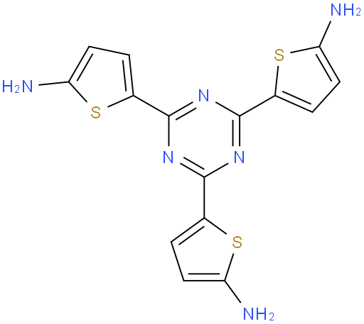 5,5',5''-(1,3,5-triazine-2,4,6-triyl)tris(thiophen-2-amine)