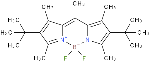2,8-二叔丁基-5,5-二氟-1,3,7,9,10-五甲基-5H-二吡咯并[1,2-c:2',1'-f][1,3 ,2] 二氮杂硼烷-2,8-二叔丁基-5,5-二氟-1,3,7,9,10-五甲基-5H-二吡咯并[1,2-c:2',1'-f][1,3 ,2] 二氮杂硼烷-4-鎓-5-硼