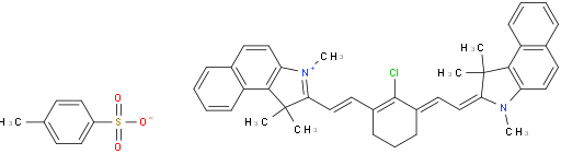 2-(2-(2-氯-3-(2-(1,1,3-三甲基-1,3-二氢-2H-苯并[e]吲哚-2-亚基)亚乙基)环己-1-烯-1-基)乙烯基)-1,1,3-三甲基-1H-苯并[e]吲哚-3-鎓4-甲基苯磺酸盐