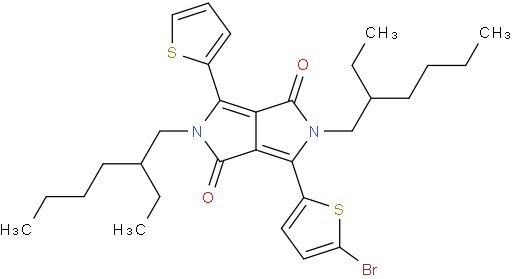 3-(5-溴-2-噻吩基)-2,5-双(2-乙基己基)-2,5-二氢-6-(2-噻吩基)吡咯并[3,4-c]吡咯-1,4-二酮